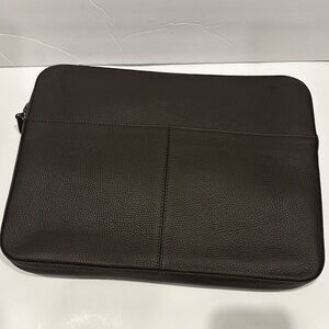 Mark & Graham Pebble Leather Laptop Zipper Top Case